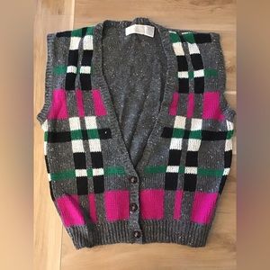 Vintage Essentials Wool Blend Vest M